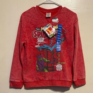 Marvel Red Spider-Man Kids Hoodie Size 10/12